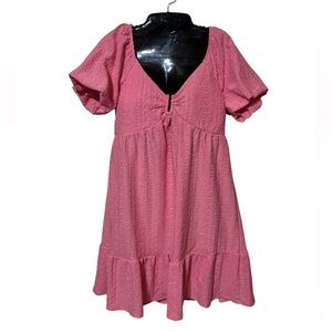 Derek heart Barbie Pink Babydoll Dress Size L EUC